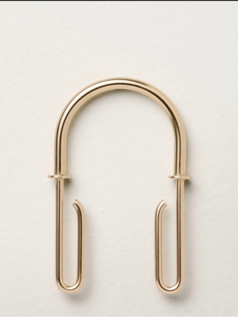 Hearth & Hand Gold Shower Curtain Hooks - Set of 12 U-Shaped Hooks